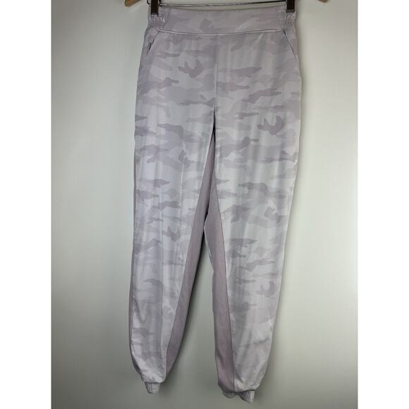Athleta Brooklyn Lined Camo Jogger Pant's Shasta Purple Women's Size 0 - Picture 2 of 13